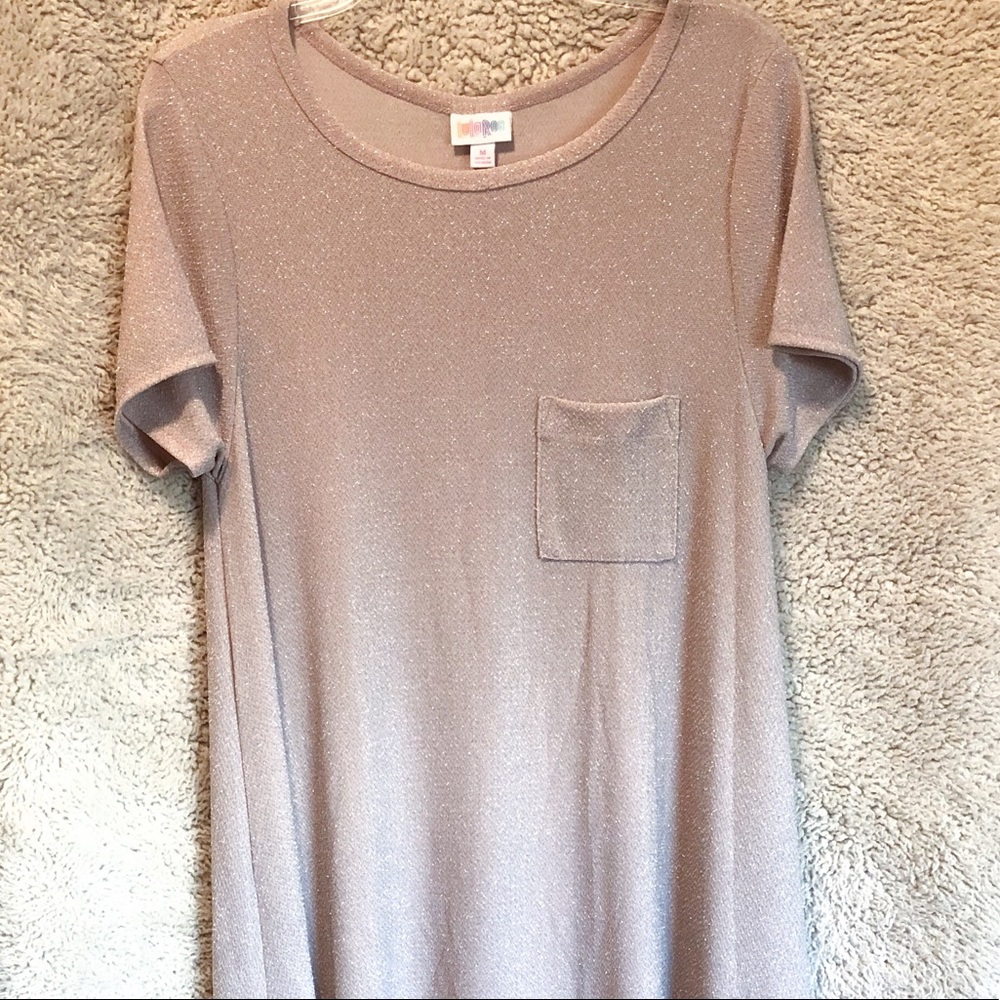 Lularoe Elegant Carly Cream/Silver - Unicorn!